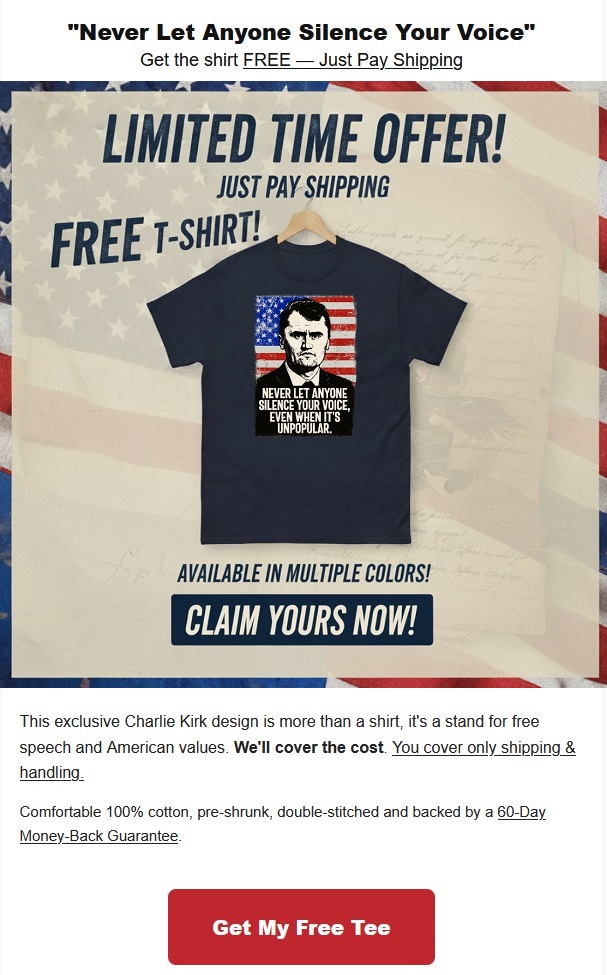 Check availability & claim your free tee